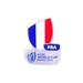 Rugby World Cup 2023 France Flag Pin Badge - Front  Rugby World Cup 2023 France Flag Pin Badge - Front