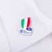 Rugby World Cup 2023 Italy Flag Pin Badge - On a Shirt  Rugby World Cup 2023 Italy Flag Pin Badge - On a Shirt