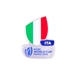 Rugby World Cup 2023 Italy Flag Pin Badge - Front  Rugby World Cup 2023 Italy Flag Pin Badge - Front
