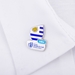 Rugby World Cup 2023 Uruguay Flag Pin Badge - On a Shirt  Rugby World Cup 2023 Uruguay Flag Pin Badge - On a Shirt