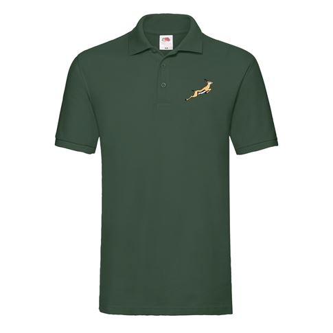 South Africa Classic Cotton Pique Polo Bottle - Front South Africa Classic Cotton Pique Polo Bottle - Front
