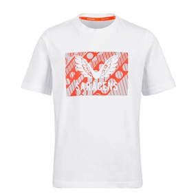 Saracens Kids Training Logo Tee - White 2023 - Front