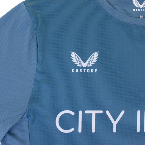 Saracens Mens Training Tee - Blue 2023 - Castore Logo