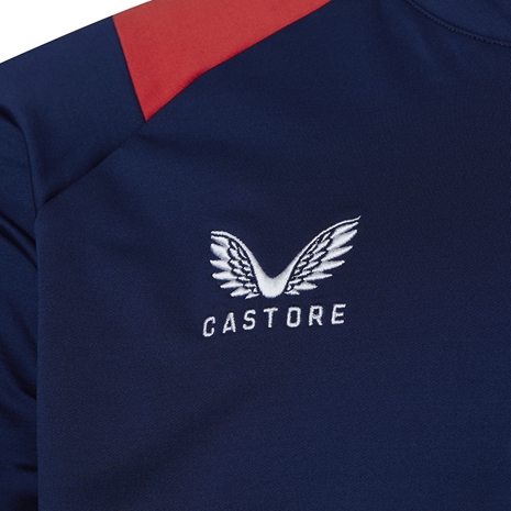 Saracens Mens Training 1/4 Zip Mid Layer - Navy 2023 - Castore L