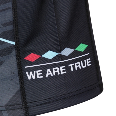 Harlequins Mens Euro Rugby Shirt - Short Sleeve Black 2023 - Hem