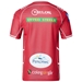Scarlets Mens Home Rugby Shirt - Short Sleeve Red 2023 - Back 