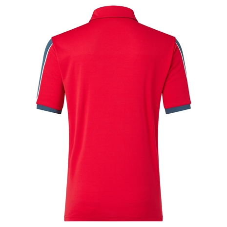 Scarlets Mens Limited Edition Media Polo - Red 2023 - Back Scarlets Mens Limited Edition Media Polo - Red 2023 - Back