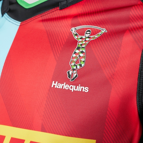 Harlequins Mens Home Rugby Shirt - Short Sleeve 2024 - Harlequin