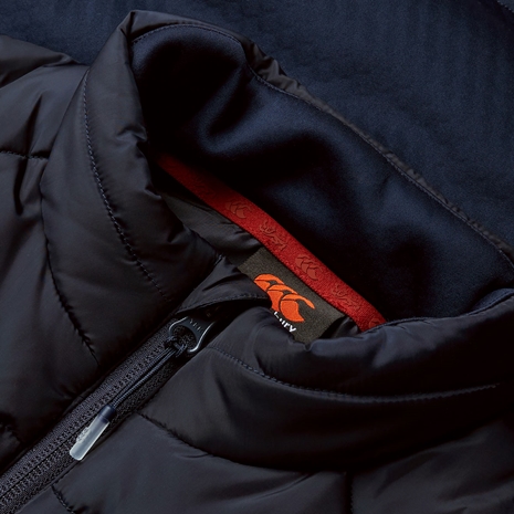 British and Irish Lions Womens Microlight Gilet Navy - Collar