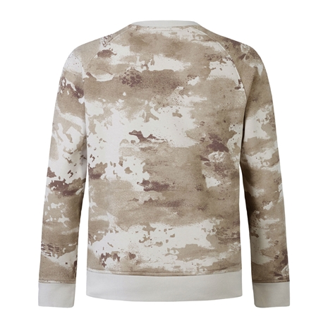 British and Irish Lions Junior Camo Crew Jumper Taupe - Back