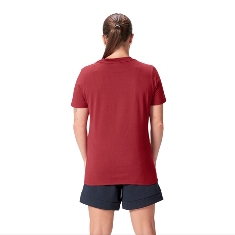 British and Irish Lions Womens Cotton T-Shirt Red - Model Back