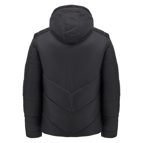 Wales Men Padded Bomber Jacket - Black 2025 - Back