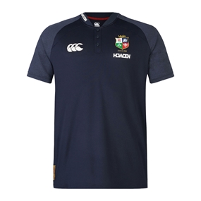 British and Irish Lions Mens Polo Navy - Front