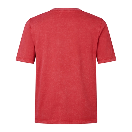 mens heritage t-shirt- red - front