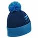 Scotland Adults Pom Pom Beanie - Navy Royal 2025 - Back  Scotland Adults Pom Pom Beanie - Navy Royal 2025 - Back