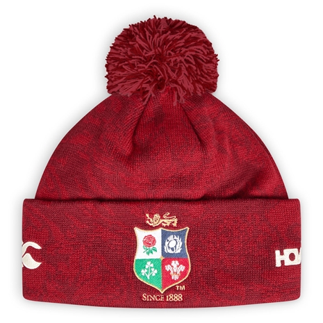British and Irish Lions Bobble Hat Red - Front Flat