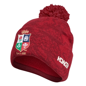 British and Irish Lions Bobble Hat Red - Front