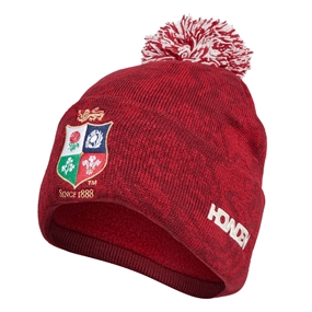 British and Irish Lions Bobble Hat Red - Front