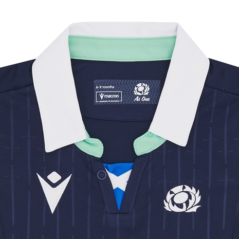 Scotland Baby Home Rugby Shirt 2025 - Collar Scotland Baby Home Rugby Shirt 2025 - Collar