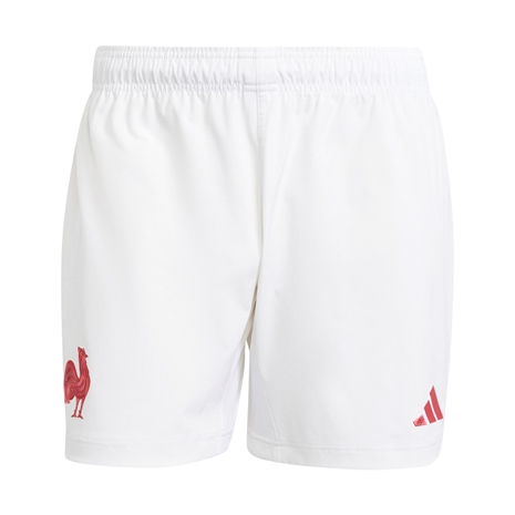 France Mens Home Shorts White 24/25 - Front France Mens Home Shorts White 24/25 - Front