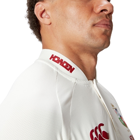 British and Irish Lions Mens Polo Cream - Model Collar