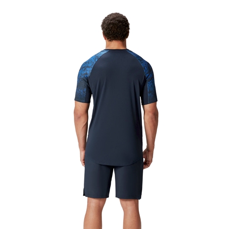 British and Irish Lions Mens Super Light Training T-Shirt Navy - Model Back