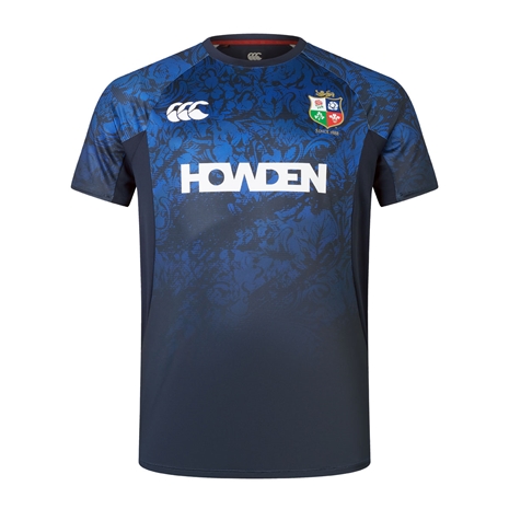 British and Irish Lions Mens Super Light Training T-Shirt Navy - Front