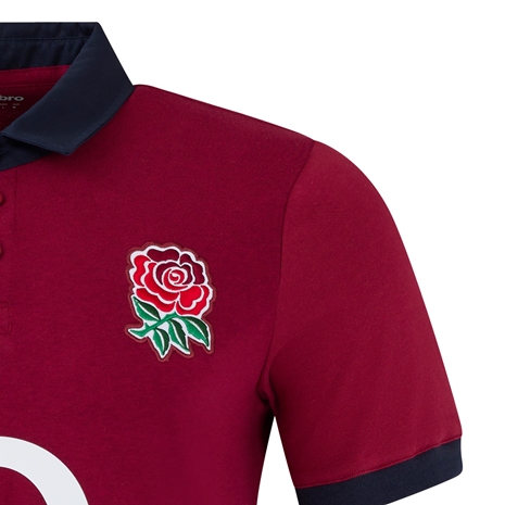 England Mens Away Classic Rugby Shirt - Short Sleeve 2025 - RFU Rose