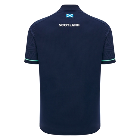 Scotland Mens Travel Polo T-Shirt - 2025 - Back Scotland Mens Travel Polo T-Shirt - 2025 - Back