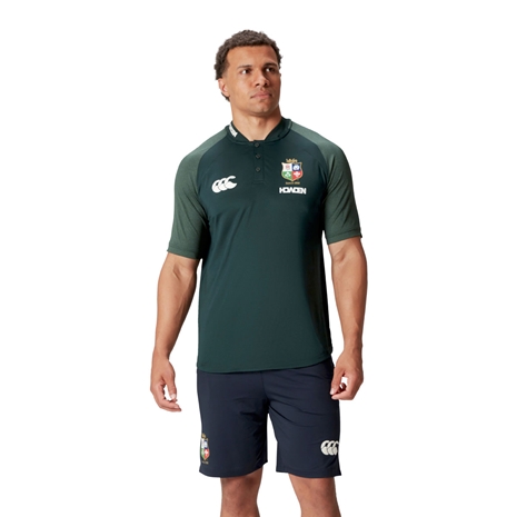 British and Irish Lions Mens Polo Green - Model Front British and Irish Lions Mens Polo Green - Model Front