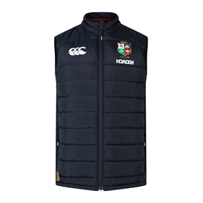 British and Irish Lions Mens Microlight Gilet Navy - Front