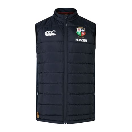 British and Irish Lions Mens Microlight Gilet Navy - Front