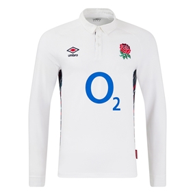 England Mens Home Classic Rugby Shirt - Long Sleeve 2025 - Front