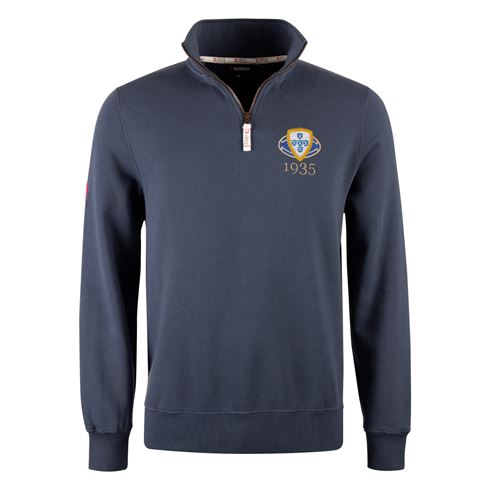 R1823 Portugal 1935 Quarter Zip Top - Petrol Blue R1823 Portugal 1935 Quarter Zip Top - Petrol Blue