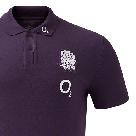 England Mens Polo T-Shirt - Nightshade - 2025 - RFU