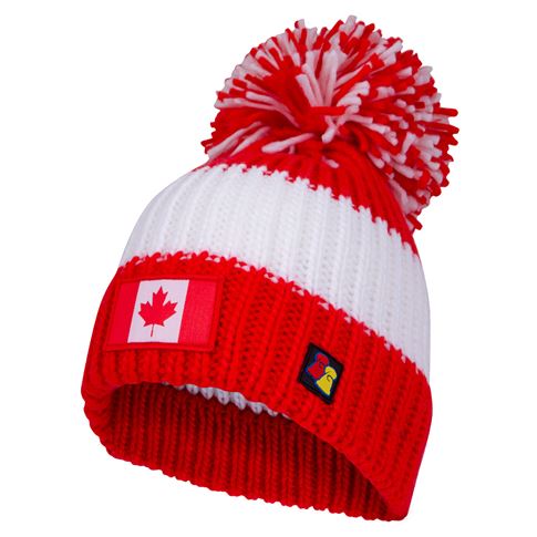 Big Bobble 'What the Puck' Beanie Hat - Front Big Bobble 'What the Puck' Beanie Hat - Front