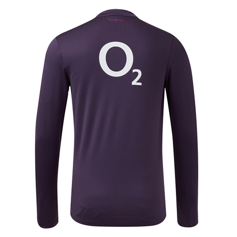 England Mens 1/2 Zip Fleece - Nightshade - 2025 - Back