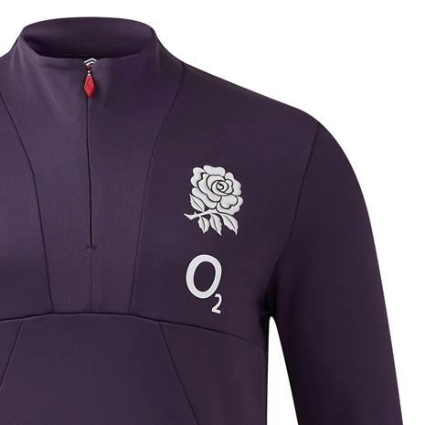 England Mens 1/2 Zip Fleece - Nightshade - 2025 - RFU