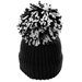 Big Bobble Beanie Hat Black - Back 