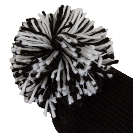 Big Bobble Beanie Hat Black - Pom Pom