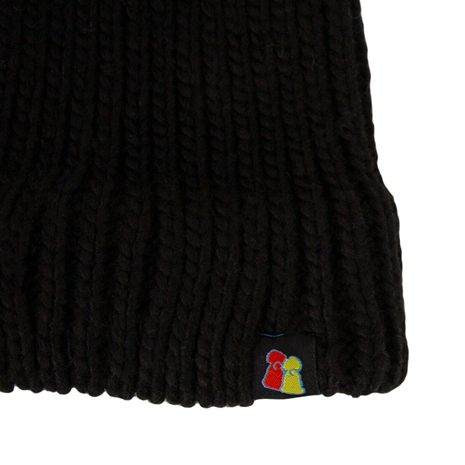 Big Bobble Beanie Hat Black - Logo