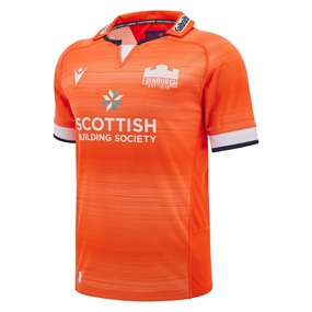 Edinburgh Mens Away Rugby Shirt - Short Sleeve - 24/25 - Front