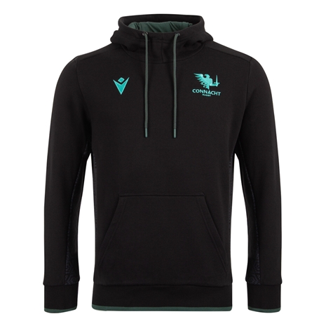 Connacht Mens Hoodie Black - 2025 - Front