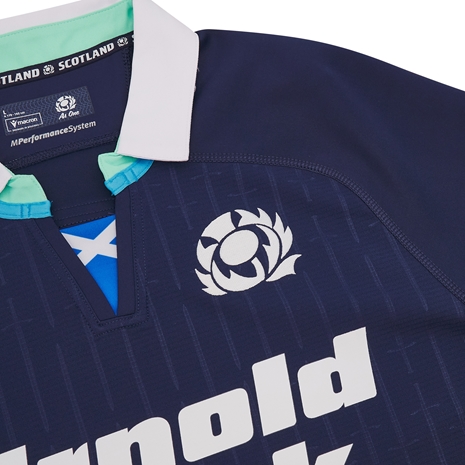 Scotland Mens Home Rugby Shirt Slim Fit - Short Sleeve - 24/25 Scotland Mens Home Rugby Shirt Slim Fit - Short Sleeve - 24/25