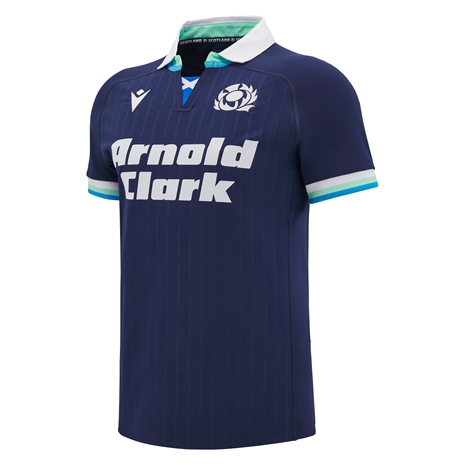 Scotland Mens Home Rugby Shirt Slim Fit - Short Sleeve - 24/25 Scotland Mens Home Rugby Shirt Slim Fit - Short Sleeve - 24/25