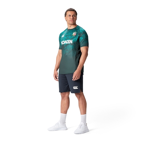 British and Irish Lions Mens Super Light Training T-Shirt Green - Model