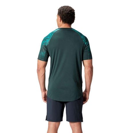 British and Irish Lions Mens Super Light Training T-Shirt Green - Model Back