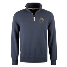 R1823 Namibia 1916 Quarter Zip Top - Petrol Blue