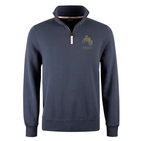 R1823 Namibia 1916 Quarter Zip Top - Petrol Blue R1823 Namibia 1916 Quarter Zip Top - Petrol Blue