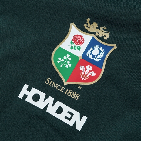 British and Irish Lions Mens Cotton T-Shirt Green - Lions Crest